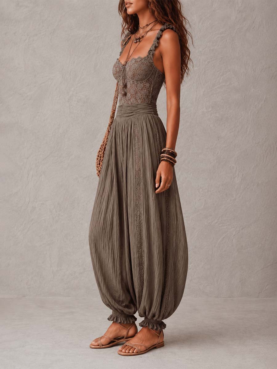 Completo in Pizzo con Pantaloni Harem ANFINITE Sophia