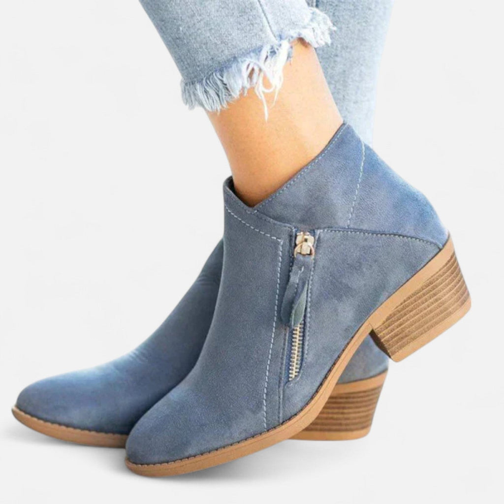 Bottines orthopédiques pour femme en véritable cuir