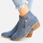 Bottines orthopédiques pour femme en véritable cuir