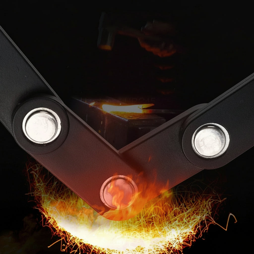 Foldbar Cykellås – Kompakt, Letvægtig & Høj-Sikkerhed Design | Robust Legeringsstål med Nøgler, Holder & Opbevaringsboks