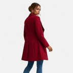 Cappotto Invernale Donna in Misto Lana con Revers