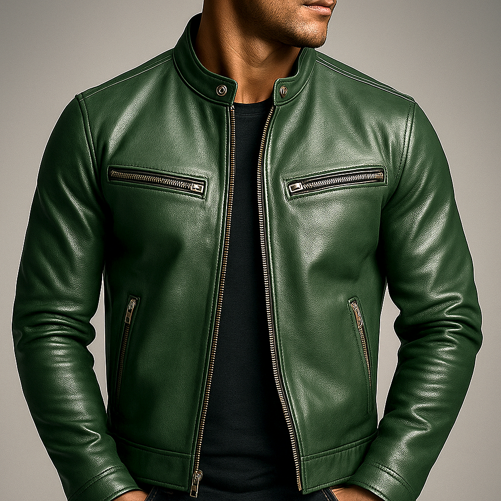 Giacca Uomo Vintage in Vera Pelle