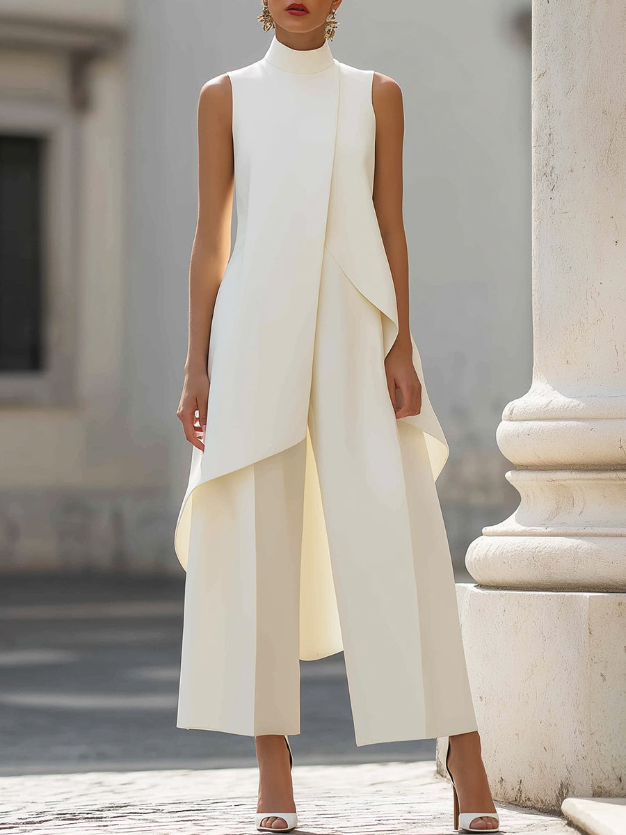 Completo Elegante con Pantaloni Palazzo ANFINITE Martina