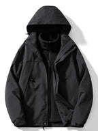 Chaqueta outdoor para hombre 3 en 1 con capucha e interior extraíble