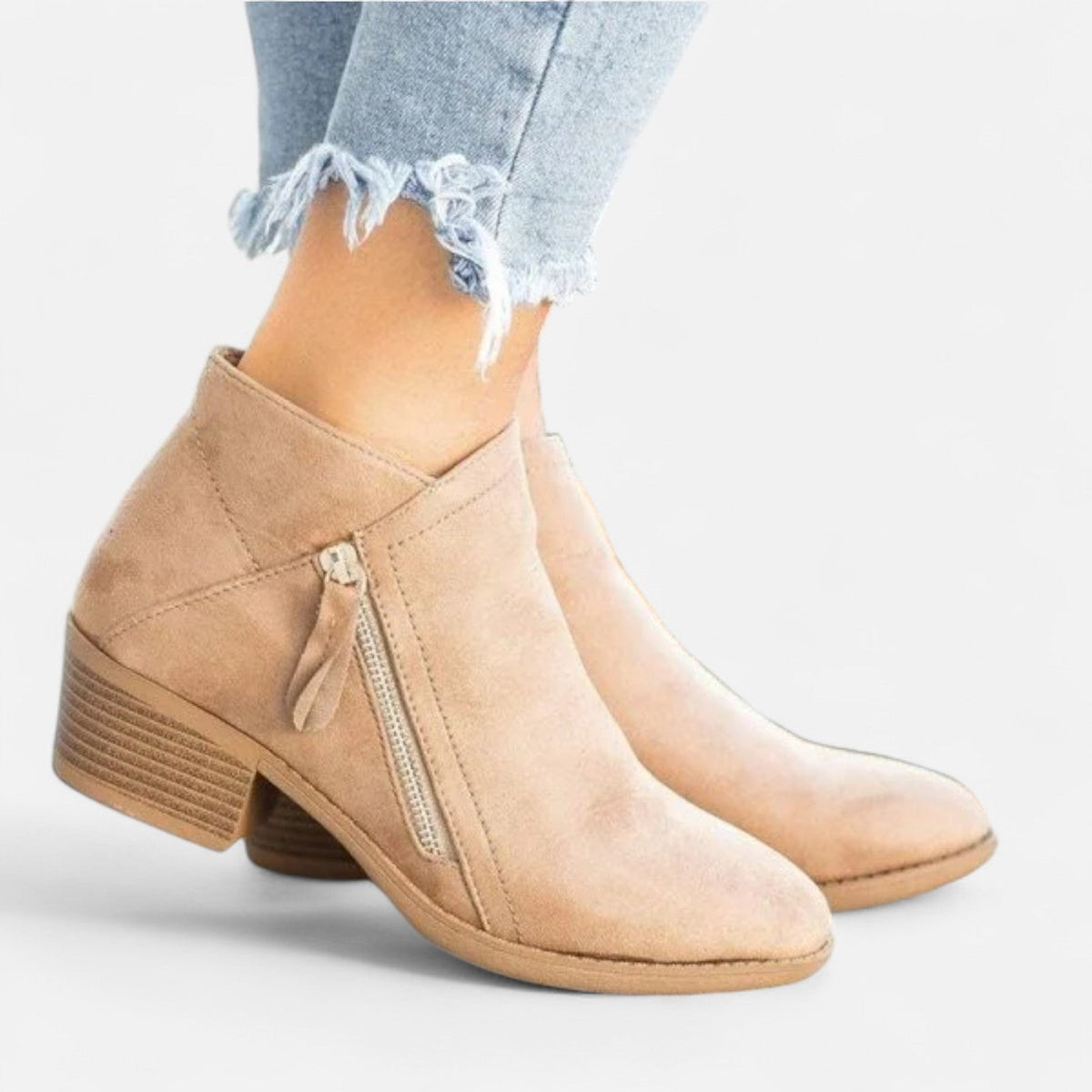Bottines orthopédiques pour femme en véritable cuir