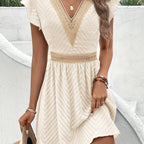 Sommerkjole V-Hals Boho Silhuet Elegant Stil