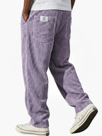 Pantaloni Uomo in Velluto a Coste con Coulisse