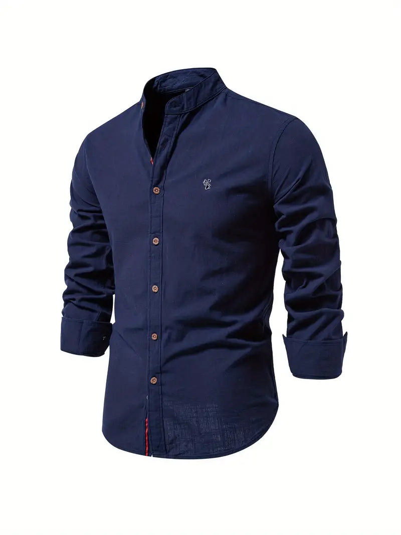 Chemise décontractée homme pour le printemps à boutons ANFINITE