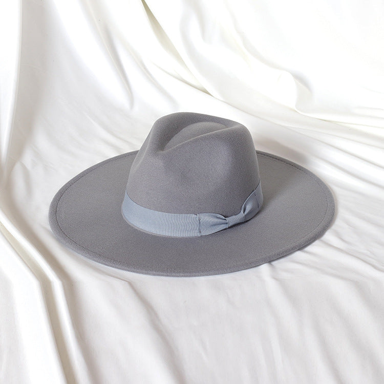 Cappello Fedora in Feltro con Fascia Decorativa