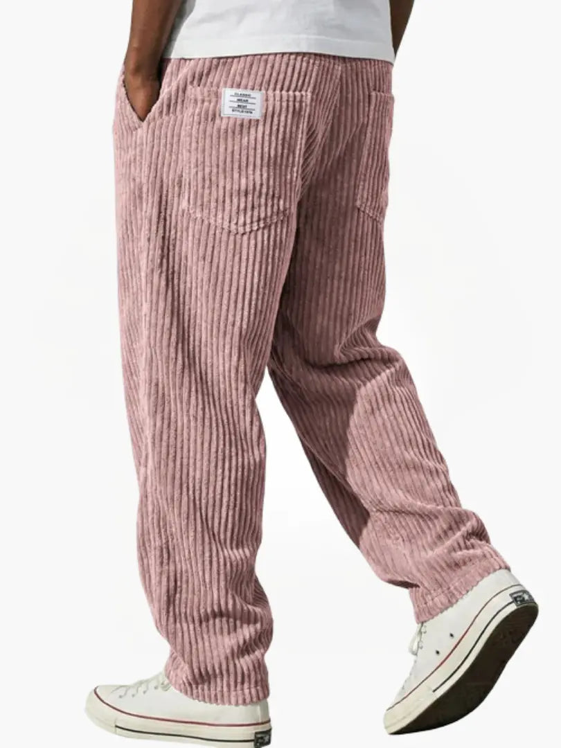 Pantaloni Uomo in Velluto a Coste con Coulisse