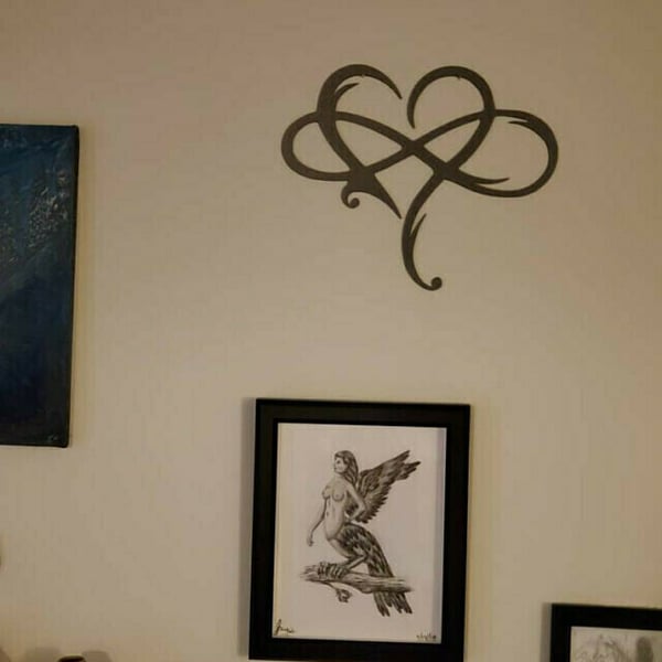 Arte da Parete in Ferro con Cuore Infinito - InfiniteHeart