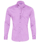 Camisa Oxford de algodón para hombre con cremallera oculta