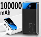 100.000mAh Power Bank Ultra Alta Capacità con Ricarica Veloce – Soluzione Portatile Ideale per Smartphone, Tablet e Laptop