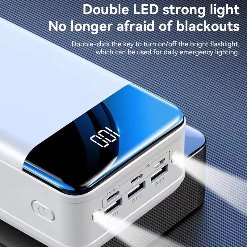 100.000mAh Power Bank Ultra Alta Capacità con Ricarica Veloce – Soluzione Portatile Ideale per Smartphone, Tablet e Laptop