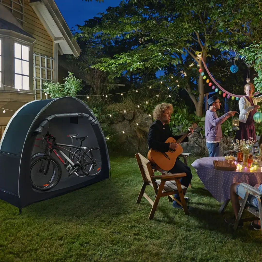Tenda per Biciclette – Deposito per 2 Biciclette | Impermeabile e Protetta dai Raggi UV