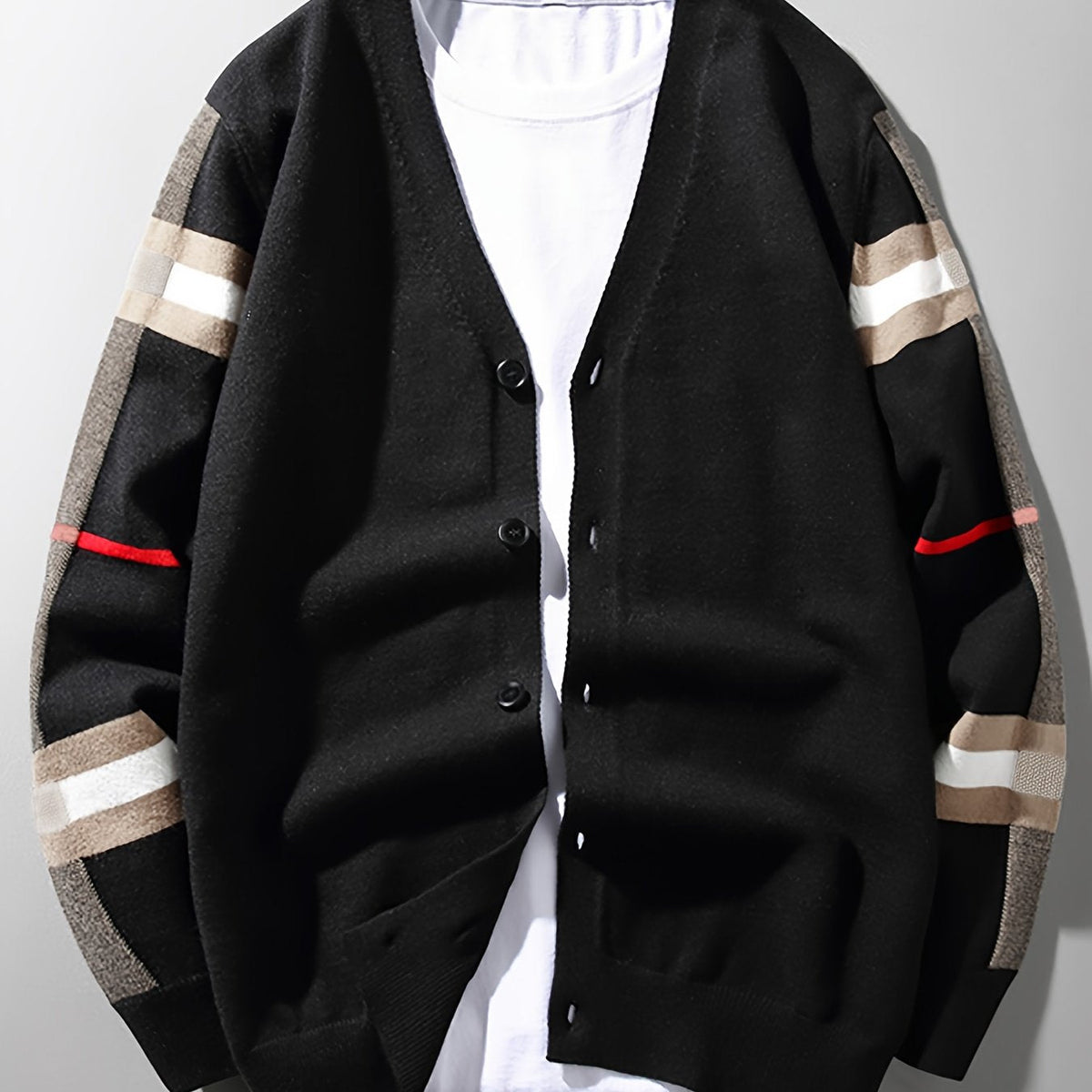 Cardigan homme en pure laine vierge avec boutons – confection artisanale et élégante