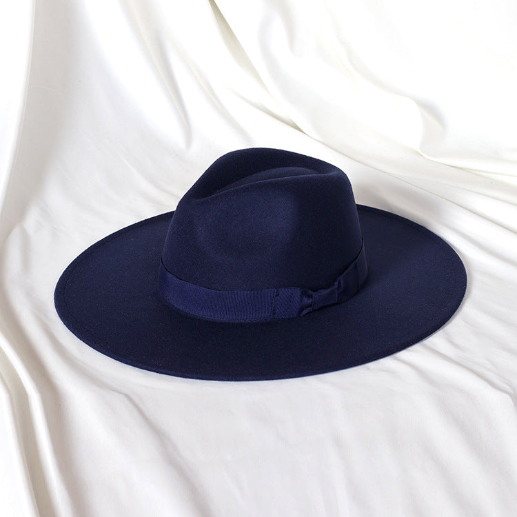 Cappello Fedora in Feltro con Fascia Decorativa