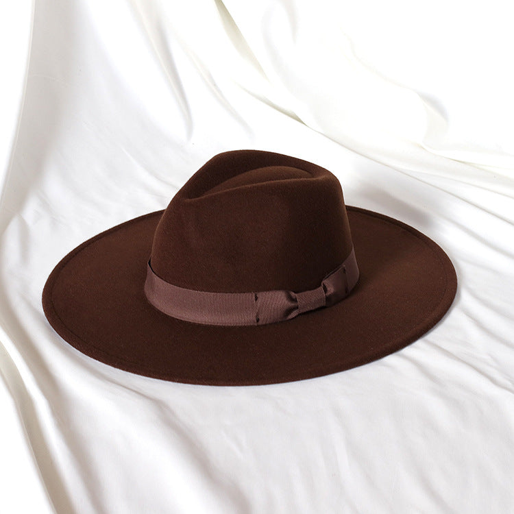 Cappello Fedora in Feltro con Fascia Decorativa