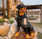 Zonne-energie Hondenbeeld met LED Verlichting - LumiPup