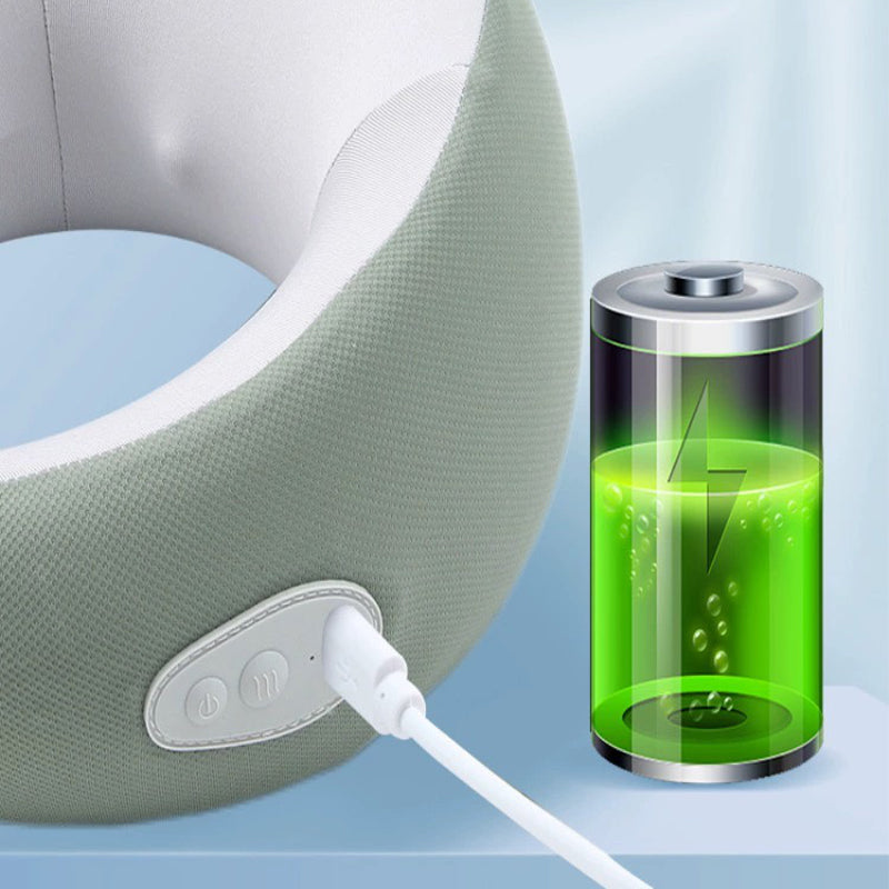 Cuscino Riscaldante Ricaricabile con Massaggio per il Collo - CozyTherm