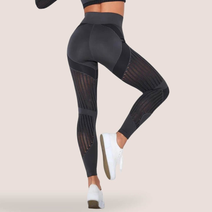Leggings Donna Modellanti a Vita Alta – Texture Sculpting per Fitness e Comfort Quotidiano