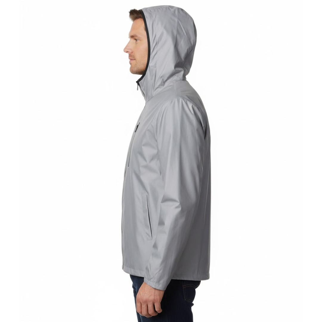 Herre Vandtæt Refleksjakke | Synlig, Vindafvisende & Ideel til Regnvejr