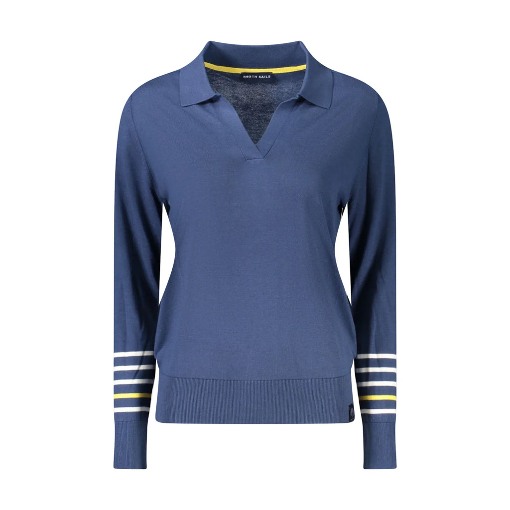 Maglione Donna Sails Blu con Scollo a V