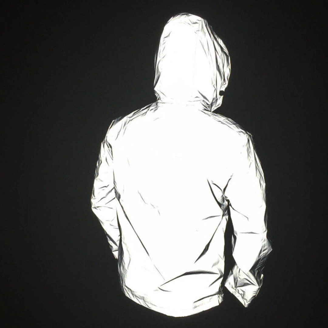 Giacca Reflettente Impermeabile da Uomo | Visibile, Antivento & Ideale per la Pioggia