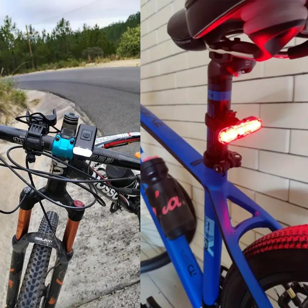 Luce LED per bicicletta - 1000 & 500 lumen - Ricaricabile USB
