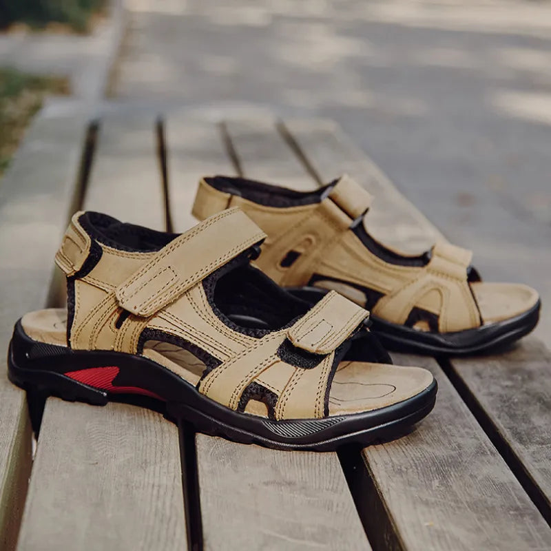 Sandali Uomo Stile Romano Traspiranti