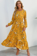 Blomsterkjole Boho Silhuet Elegant Sommerstil