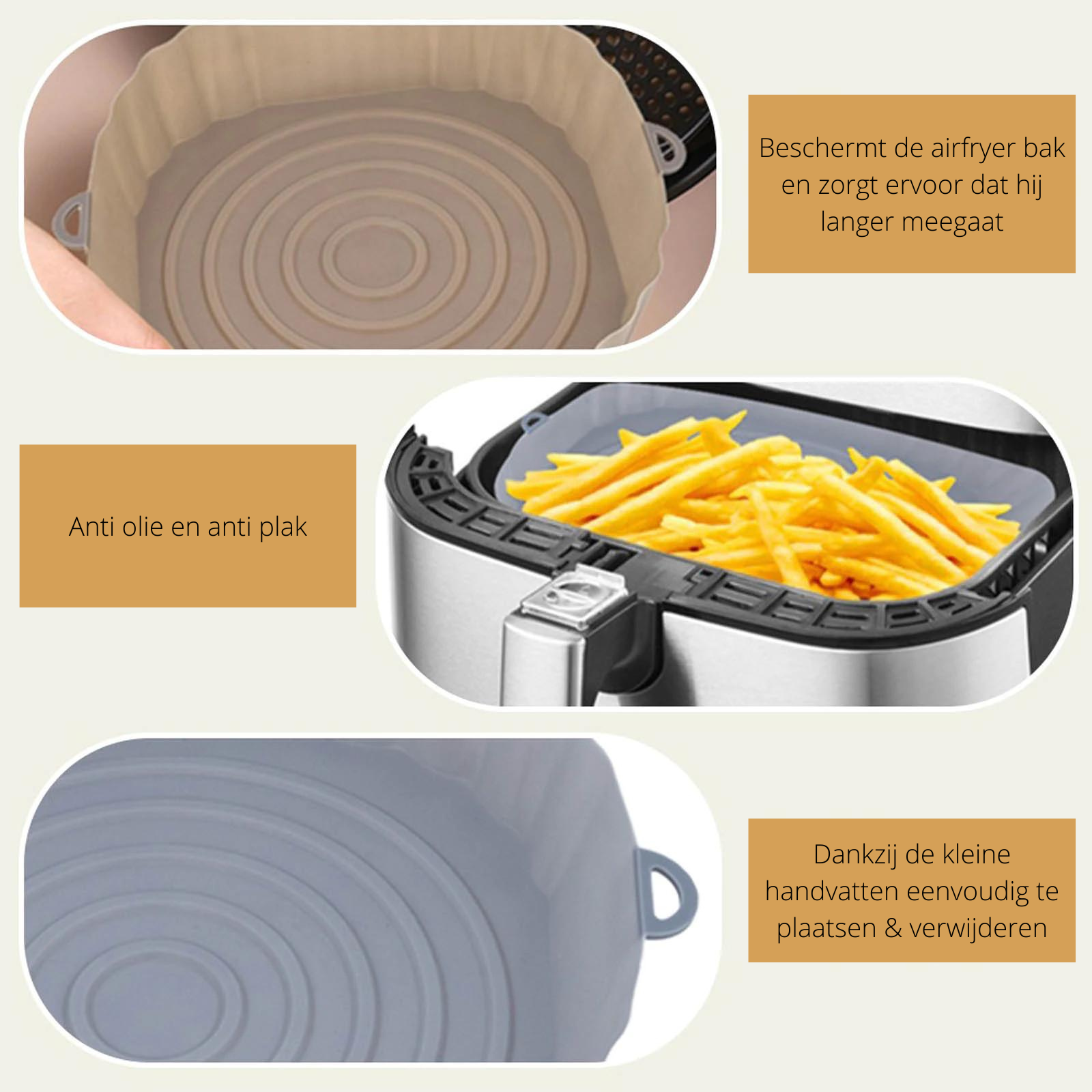 Silicone Air Fryer Mold | Reusable, Multifunctional & Dishwasher Safe!
