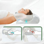 Ergonomisk Ortopædisk Pude til Nakke- og Rygsmerter – Støttende Memory Foam for Optimal Søvn
