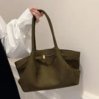 Borsa a Spalla Donna Effetto Camoscio Vegan