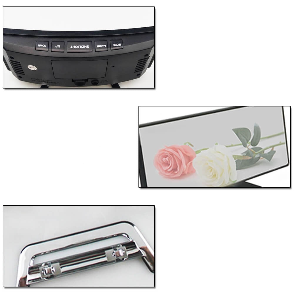 Moderne Buet LED Digital Vækkeur