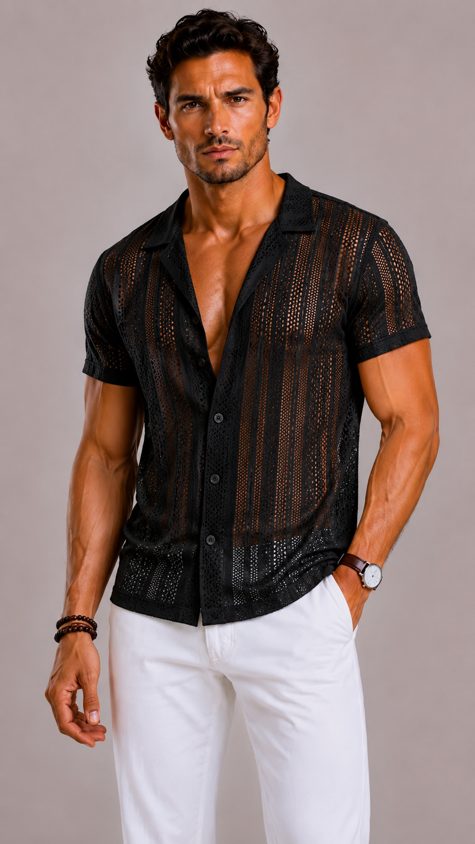 Maglia Mesh Trasparente ANFINITE