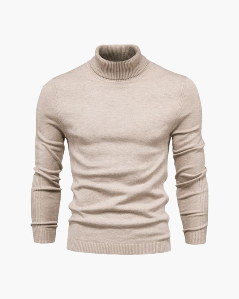 Pull à col roulé pour homme en maille fine - Élégant, doux et raffiné