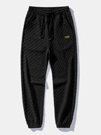 Ensemble pour homme composé d’un bomber en jacquard texturé et d’un pantalon de jogging - Survêtement deux pièces zippé pour un style streetwear décontracté au quotidien