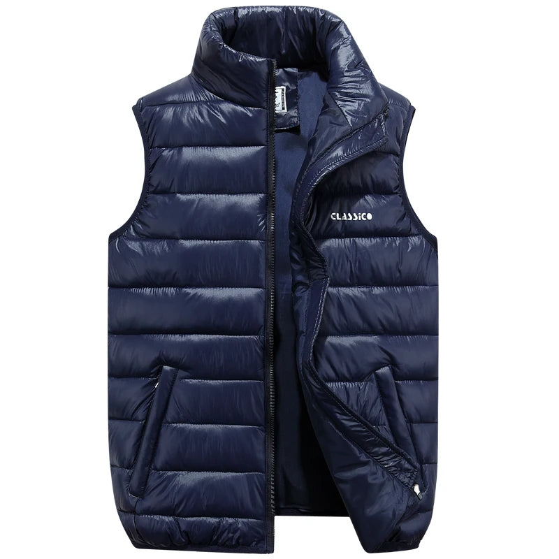 Gilet Uomo Imbottito con Zip – Smanicato Leggero, Caldo e Casual