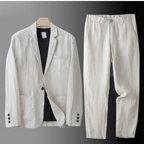 Completo Elegante in Lino da Uomo – Lusso Leggero e Stile Senza Tempo