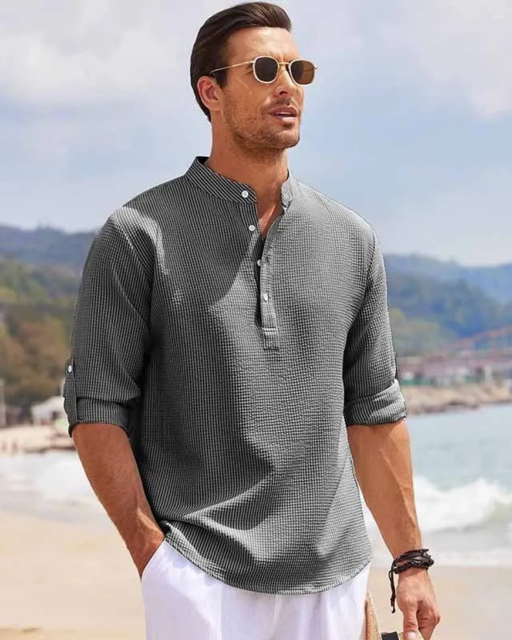 Polo a Maniche Lunghe da Uomo – Eleganza e Comfort Senza Tempo