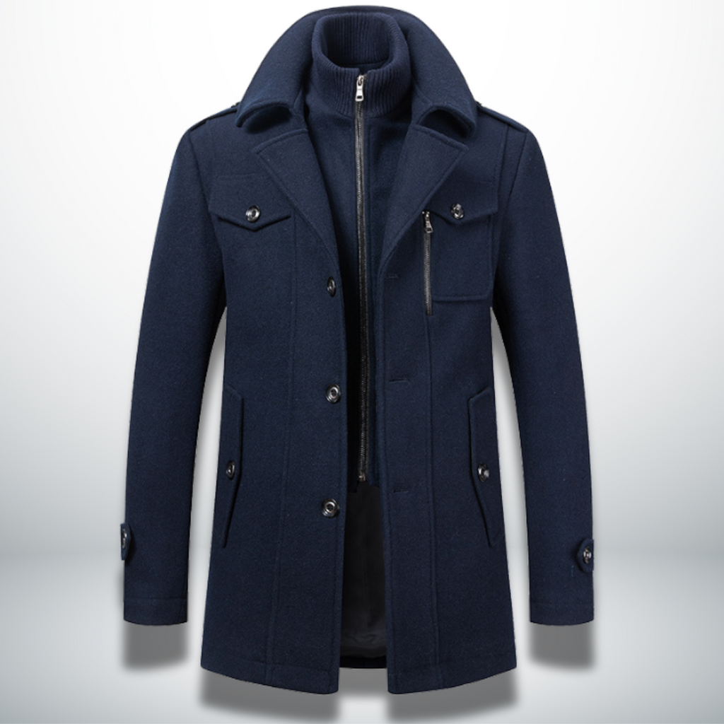 Cappotto Uomo Elegante con Bottoni