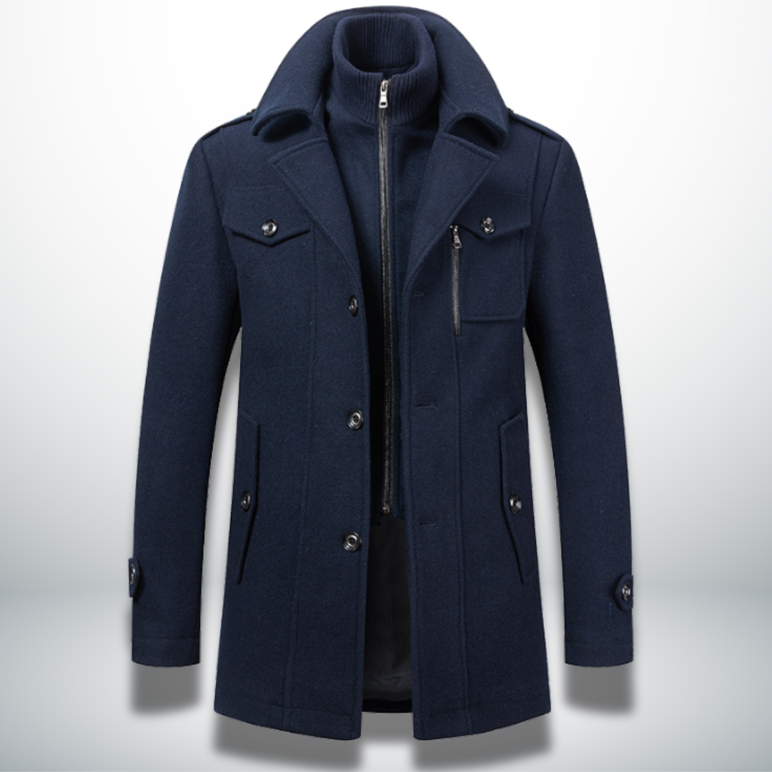 Cappotto Uomo Elegante con Bottoni