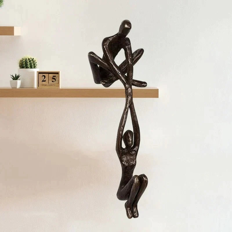 Eternal Love & Strength Sculpture – Modern Resin Home Decor | Symbolic Ornament & Gift