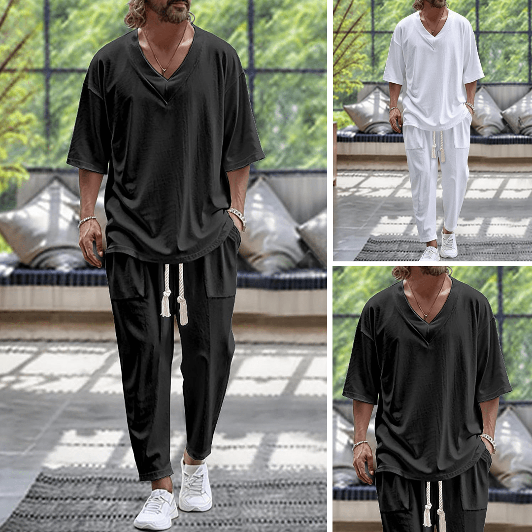 Completo Premium in Lino da Uomo – Eleganza Leggera e Comfort Naturale