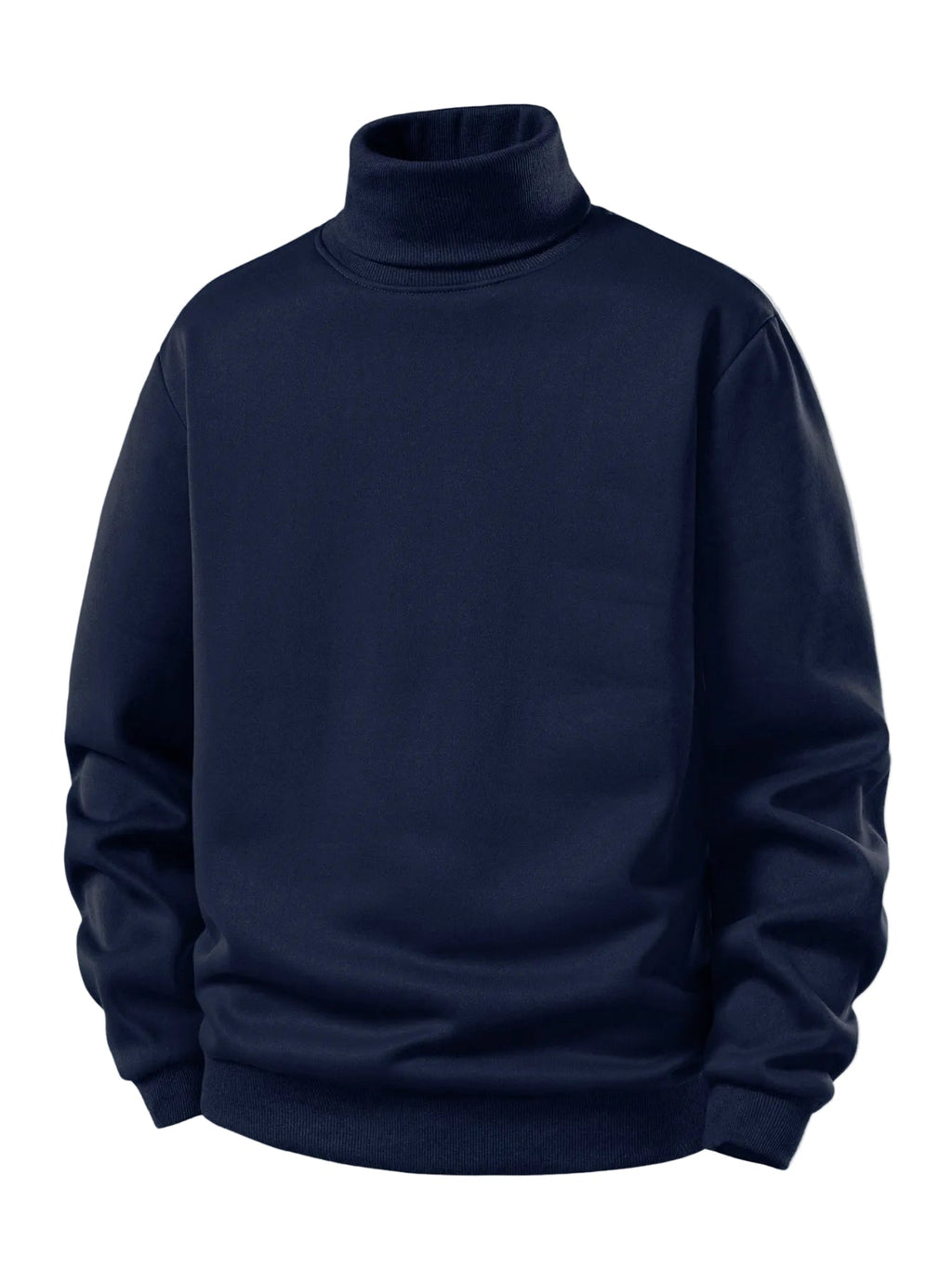Sweat-shirt chaud pour homme avec col montant et intérieur en polaire – doux et confortable pour l’automne et l’hiver