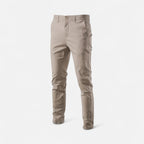 Pantaloni Chino Uomo in Misto Cotone dal Taglio Sartoriale