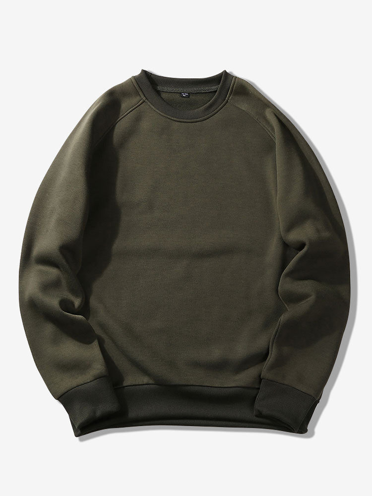 Sudadera básica para hombre con cuello redondo y mangas raglán - Corte cómodo y estilo informal