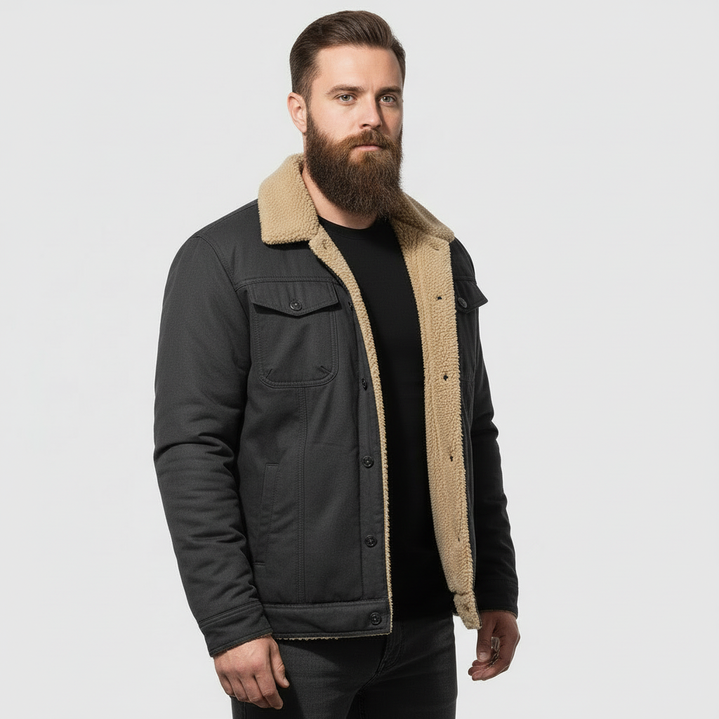 ANFINITE Herre Vinterjakke – Varm, Stilfuld & Komfortabel til Kolde Dage