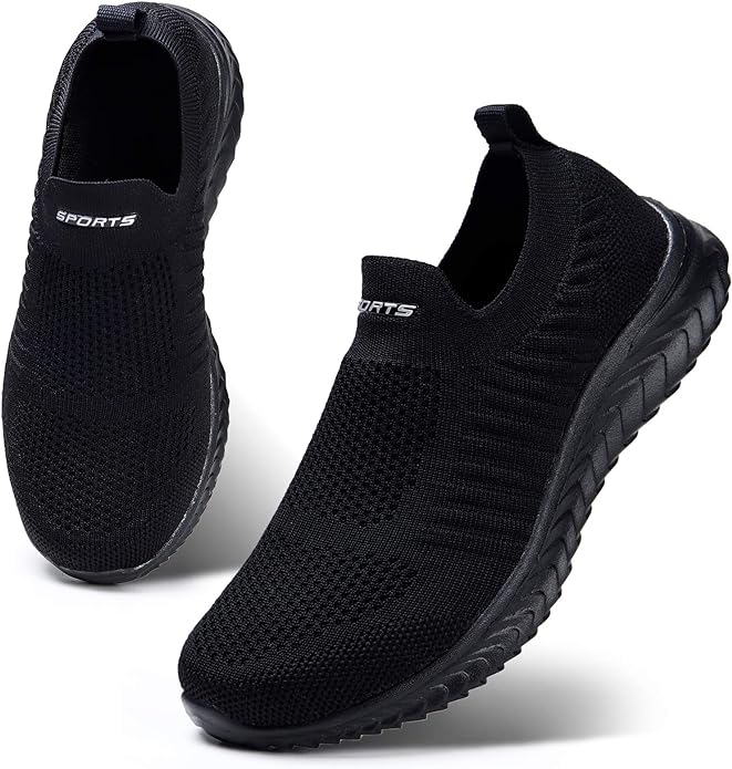 Baskets femme légères et respirantes à enfiler - chaussures confortables et amortissantes pour la marche